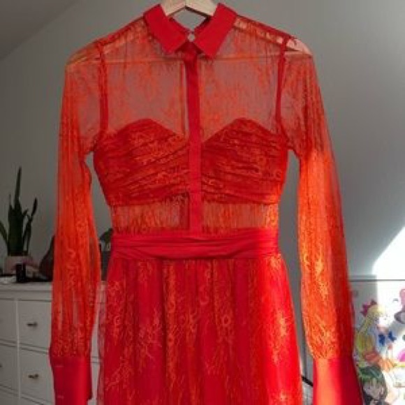 SELF-PORTRAIT Maxi Lace Dress w/ Tags Size: M | US6, UK10 - Picture 14 of 16